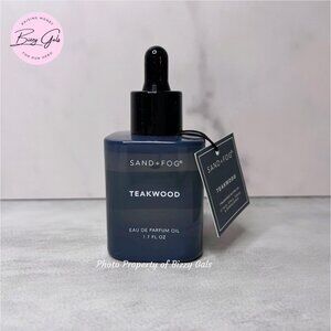 Sand + Fog Teakwood Eau de Parfum Oil 1.7 oz Dropper